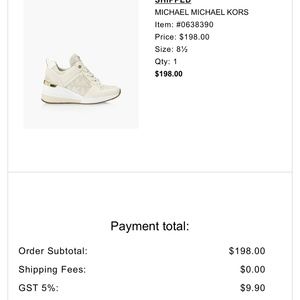 LIKE NEW-Michael Kors Wedge Sneakers size 8.5